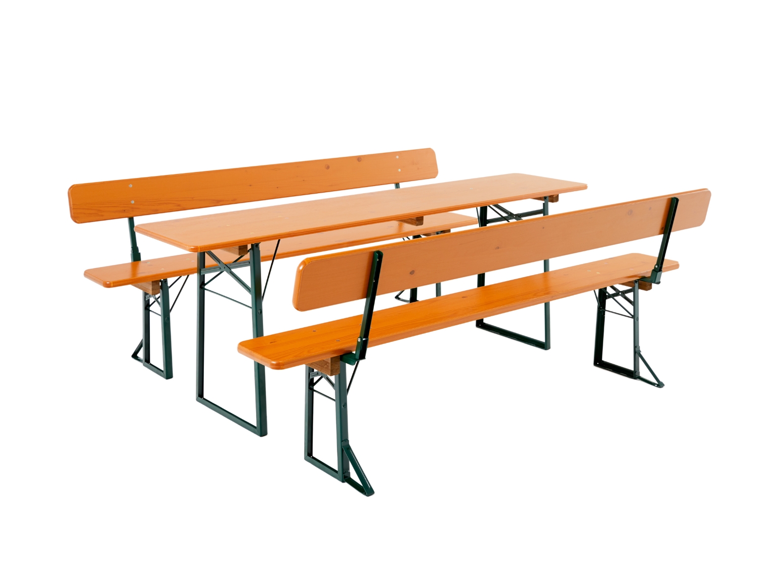 The Classic | Narrow | Relaxed Benches | Brown & Green